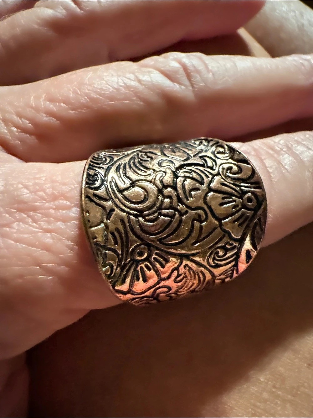 Copper Stretch Ring - Picture 2 of 7